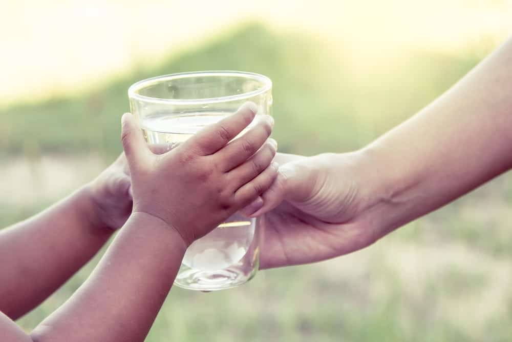 glass of water