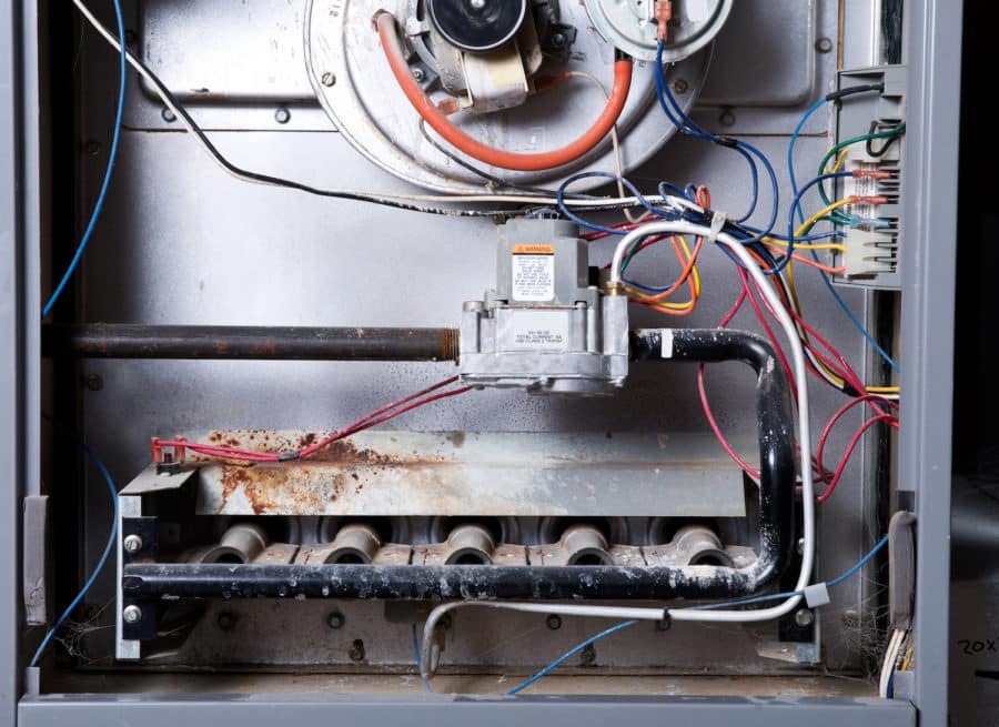 where is the pilot light on a furnace open