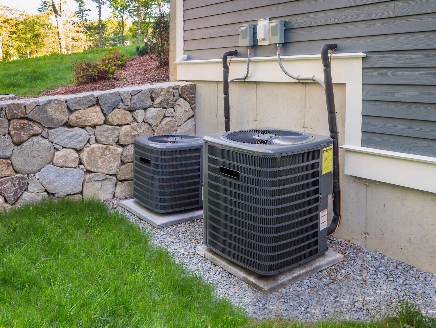 View of air conditioning fully replaced at residential home