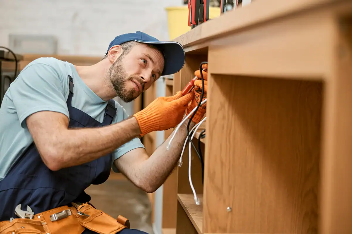 under cabinet work