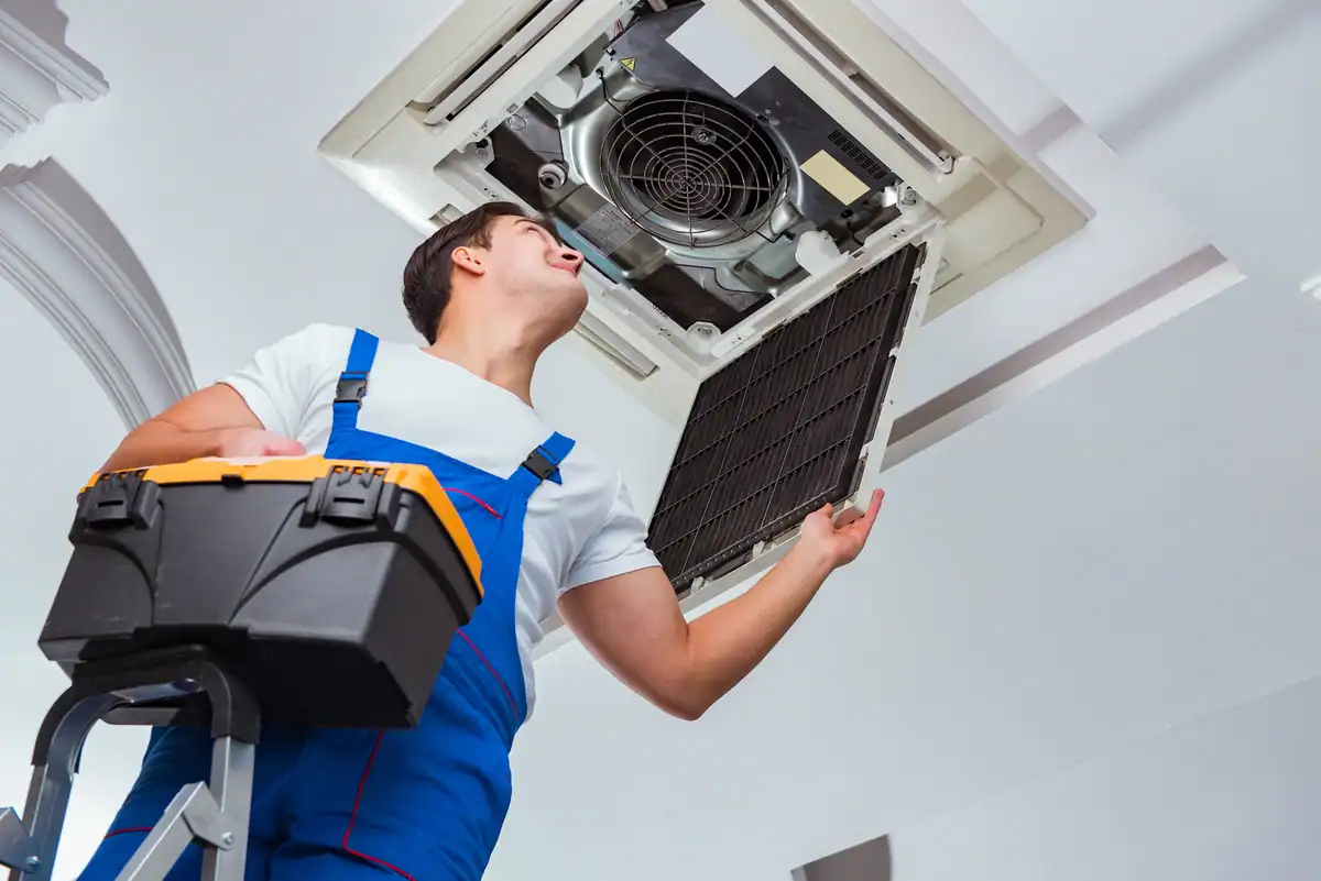 prior lake friendly hvac expert fixing ceiling air conditioner