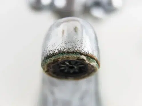 corroding sink