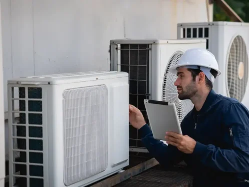 AC unit installation